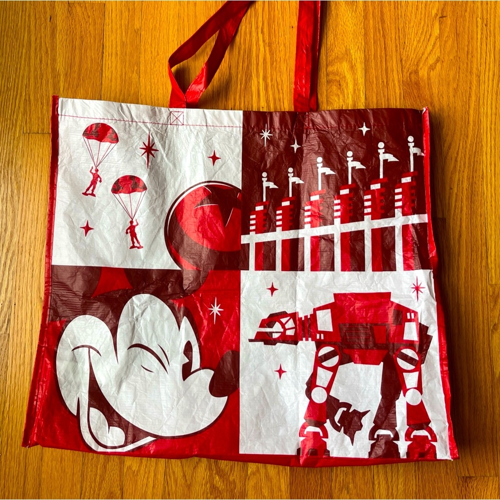 Disney Parks Hollywood Studios Red Large Reusable Tote Grocery Bag